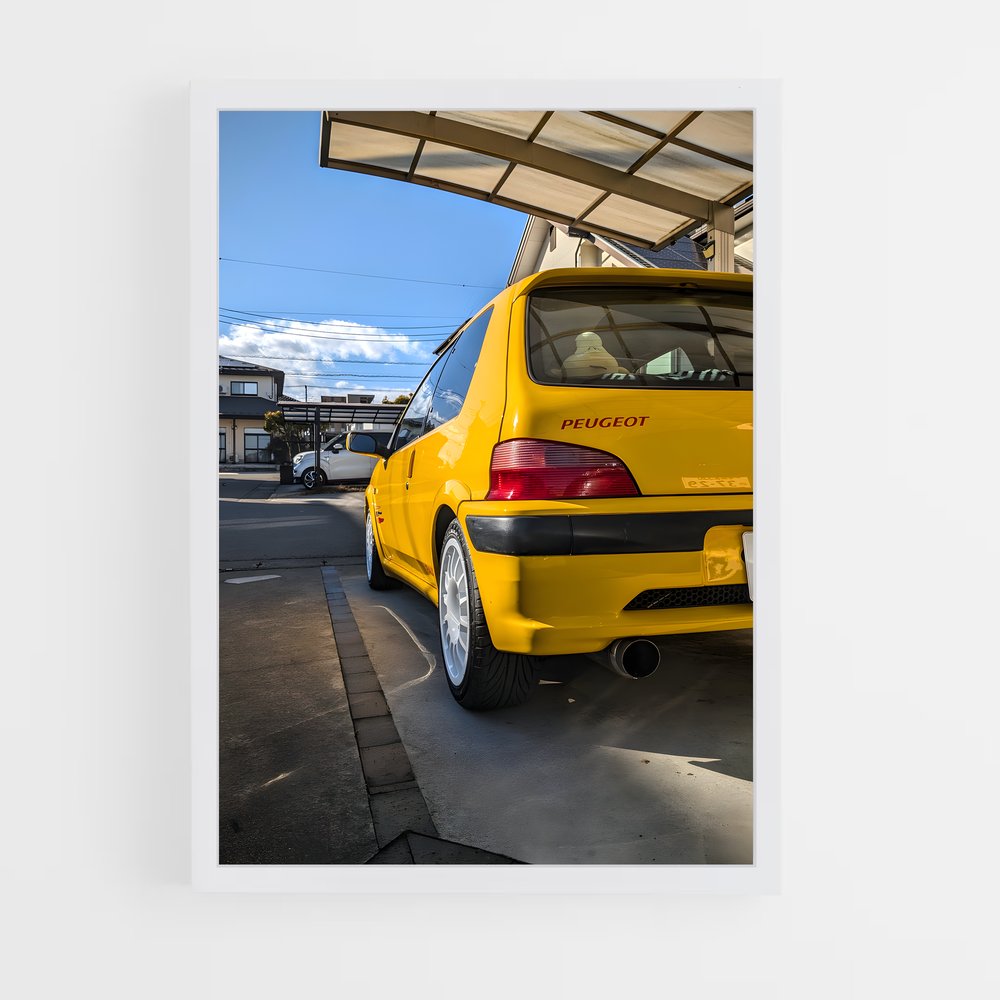 Poster GTI en Ville – affiche Peugeot (vue 3)